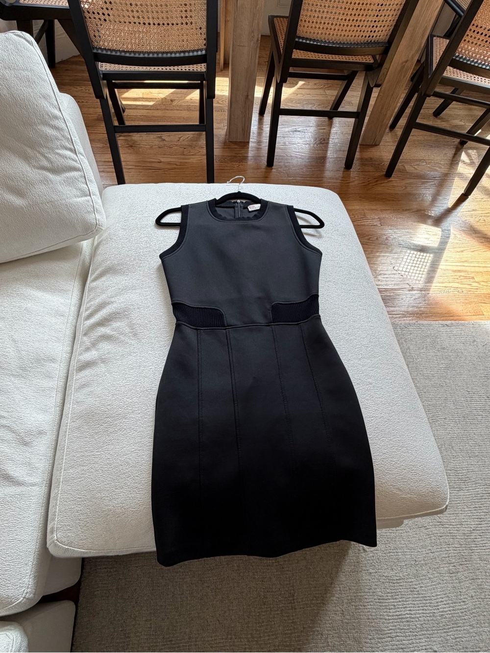 RED Valentino form fitting mini black dress size 0